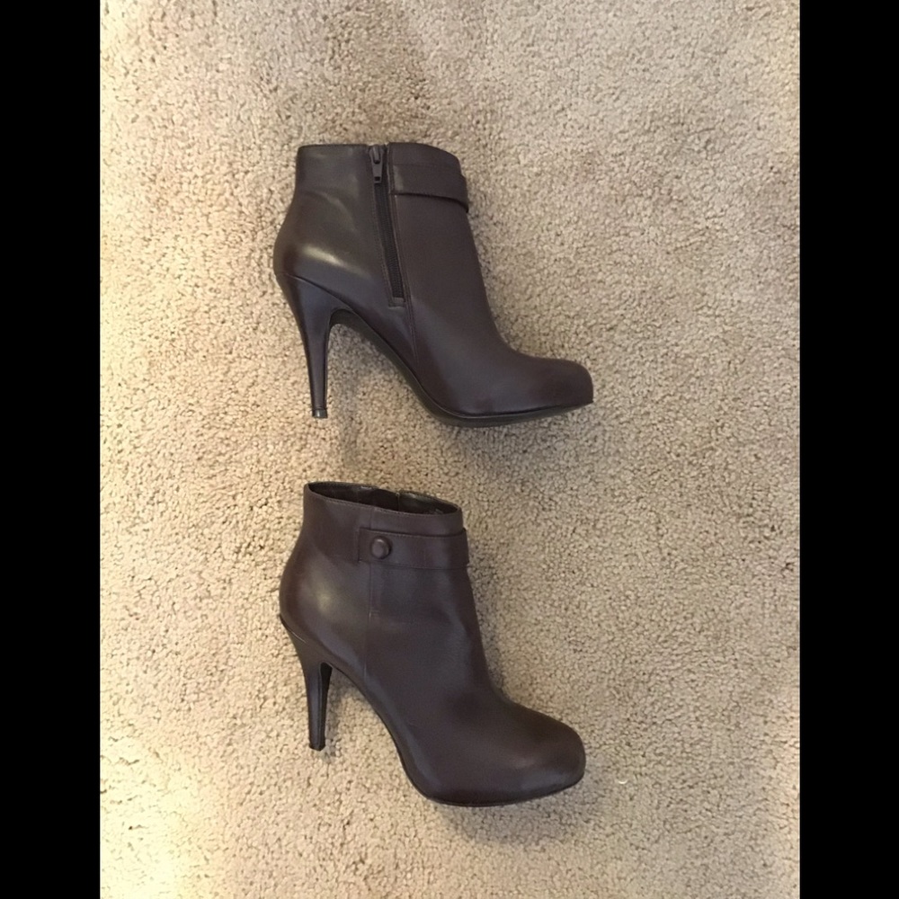 Nine West Brown High Heel Bootie